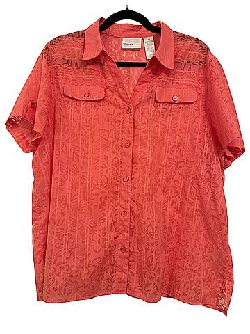 Alfred Dunner Short Sleeve Button-Down Shirt (view 1)