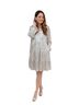 Sail to Sable Solid Silver Cocktail Dress Size XS - photo 1