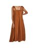 Sancia Solid Brown Casual Dress Size XS - photo 3