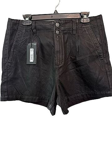 Paige High-Waist Tailored Shorts Faux Leather Shorts (view 1)