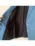 Tibi 97% Cotton 3% Elastane 80% Cotton 100% Polyester Solid Blue Blazer Size 4 - photo 6