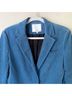 Tibi 97% Cotton 3% Elastane 80% Cotton 100% Polyester Solid Blue Blazer Size 4 - photo 5