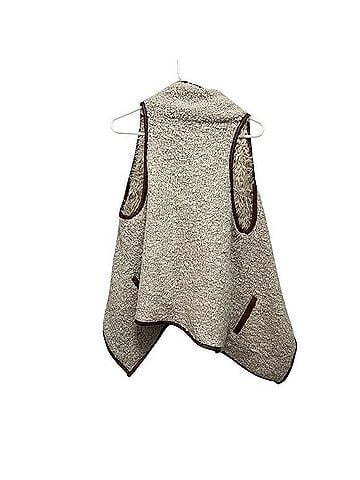 Love Tree Faux Fur Plush Sherpa Draped Vest Vest (view 2)
