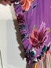 Ivy Jane 100% Rayon Floral Stripes Purple Multi Color Blouse Size L - photo 8