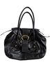 Francesco Biasia 100% Leather Solid Black Gold Leather Shoulder Bag One size - photo 1