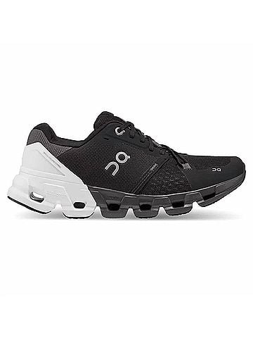 On Women's Cloudflyer 4 Running Shoes in Blackwhite (view 1)