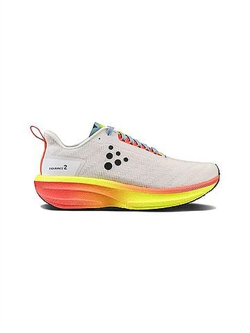 Craft Women's Endurance 2 Running Shoes in Ash White/Sour (view 1)