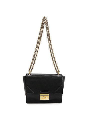 Fendi FENDI Can You Chain Shoulder Bag, Leather Pouch, Black, 8BT312 (view 2)