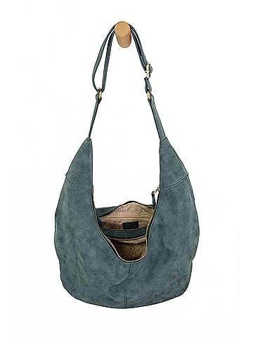Joy Susan Women's Rochelle Large Crescent Bag in Dark Turquoise (view 2)