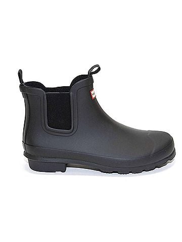 Hunter Girl's Original Chelsea Boots in Black (view 1)