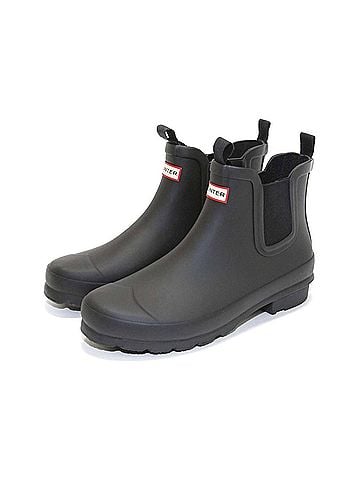 Hunter Girl's Original Chelsea Boots in Black (view 2)