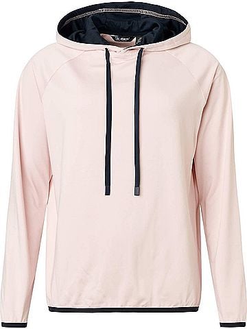 abacus Women's Loop Long Sleeves Drycool Golf Hoodie in Blossom (view 2)
