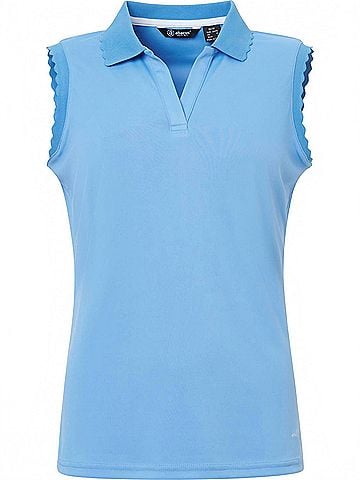 abacus Victoria Drycool Sleeveless Golf Polo in Heaven (view 1)
