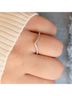 Starlette Solid Silver Toned Women's Lilly Stackable Ring in Silver Size 8 - photo 2