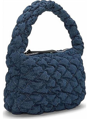 Lucky Brand Women's Joan Quilted Tote Bag in Dark Blue (view 1)