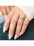 Starlette Solid Silver Toned Women's Lilly Stackable Ring in Silver Size 8 - photo 5