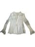 Sandro White Long Sleeve Blouse Size 2 - photo 1