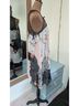 Guess 100% Polyester Floral Black Ivory Orange Cocktail Dress Size M - photo 4