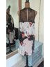 Guess 100% Polyester Floral Black Ivory Orange Cocktail Dress Size M - photo 3