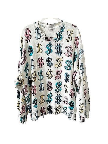 R13 Dollar Sign Oversized Sweater Casual Sweaters (view 1)