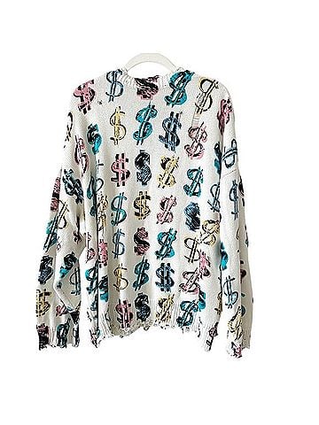R13 Dollar Sign Oversized Sweater Casual Sweaters (view 2)