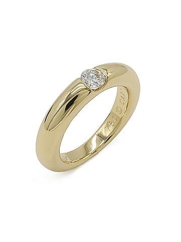 Cartier Cartier Ellipse Diamond Ring, 18K Yellow Gold, 1 (D0.25ct), Size #50 (approx. Japanese size) (view 1)