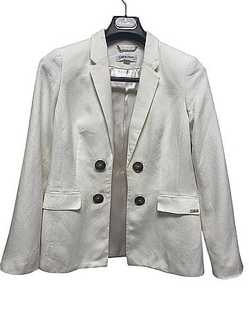 Calvin Klein Double-Breasted Notch Lapel Blazer Blazer (view 1)