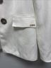 Calvin Klein 53% Linen 47% Rayon 100% Polyester White Blazer Size 10 (petite) - photo 4