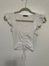 Zara White Short Sleeve Blouse Size S - photo 3