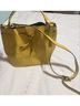 A. Bellucci Yellow Leather Bucket Bag One size - photo 4