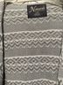 Natural Reflections Fair Isle Gray White Cardigan Size L - photo 3