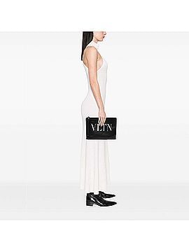 Valentino Leather VLTN Clutch (view 2)