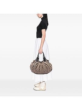 Gucci GG Canvas Studded Pelham Hobo Bag (view 2)