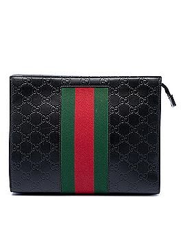 Gucci Guccissima Web Clutch (view 1)