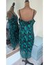 Guess 100% Polyester Floral Black Teal Cocktail Dress Size 14 - photo 11