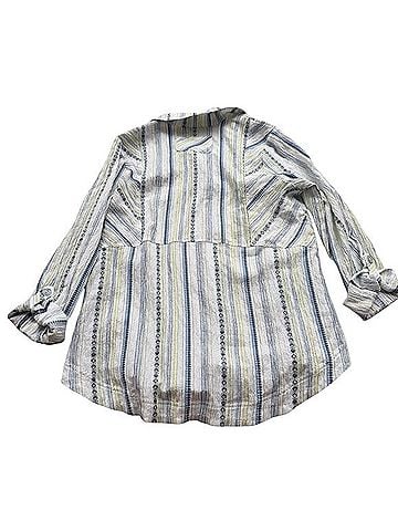 Habitat Coastal Boho Swing Tunic 3/4 Sleeve Button-Down Shirt (view 2)