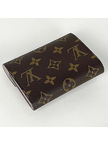Louis Vuitton Louis Vuitton Portefeuille Victorine Monogram Brown Rose Ballerine M62360 Women's Bag (view 2)
