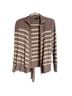 misook Graphic Stripes Brown Tan Cardigan Size M - photo 1