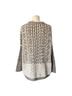 Peruvian Connection 100% Pima Cotton Fair Isle Brown Ivory Pullover Sweater Size S - photo 2