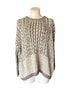 Peruvian Connection 100% Pima Cotton Fair Isle Brown Ivory Pullover Sweater Size S - photo 4