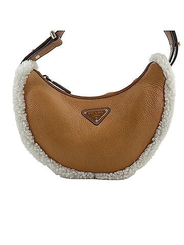 Prada Prada PRADA Arche Small Shoulder Bag Brown (view 2)