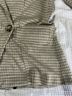 Maeve Plaid Black Tan Brown Blazer Size S - photo 6