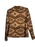 Ralph Lauren 100% Cotton Aztec Or Tribal Print Brown Tan Blazer Size M - photo 2