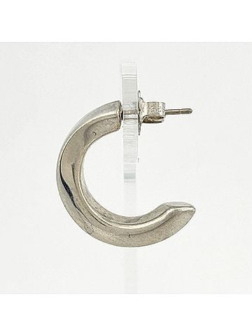 Tiffany & Co. Tiffany &amp; Co. Knife-Edge Hoop Earrings, Sterling Silver 925, Women's (view 2)
