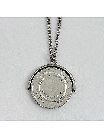 Tiffany & Co. Tiffany &amp; Co. Heads Tails Coin Necklace, Sterling Silver 925, Silver, Women's (view 2)