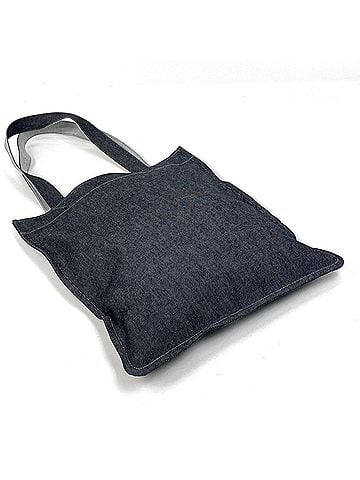 Tiffany & Co. Tiffany &amp; Co. Logo Tote Bag and Pouch Set, Okayama Denim, Black, Women's (view 2)