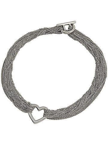 Tiffany & Co. Tiffany &amp; Co. Open Heart Toggle Chain Necklace, Sterling Silver 925, Silver, Women's (view 1)