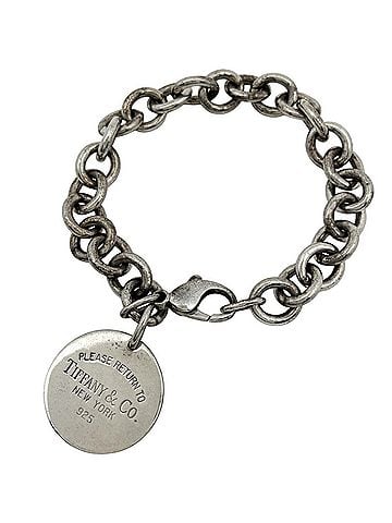 Tiffany & Co. Tiffany &amp; Co. Return to Round Tag Bracelet, Sterling Silver 925, Silver, Women's (view 1)