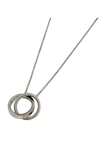 Tiffany & Co. Tiffany &amp; Co. Interlocking Circle Necklace 1837 Sterling Silver 925 Women's (view 1)
