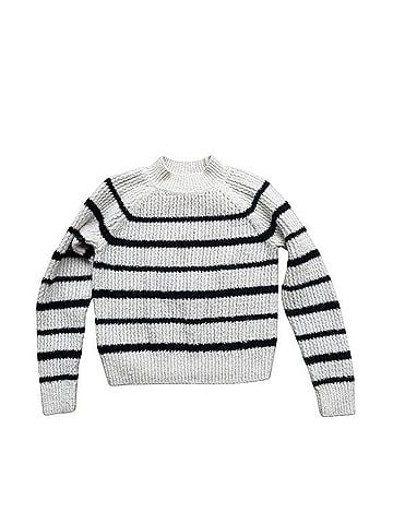 Vince. Ribbed Stripe Raglan-Sleeve Crewneck Sweater Sweater Vest (view 1)